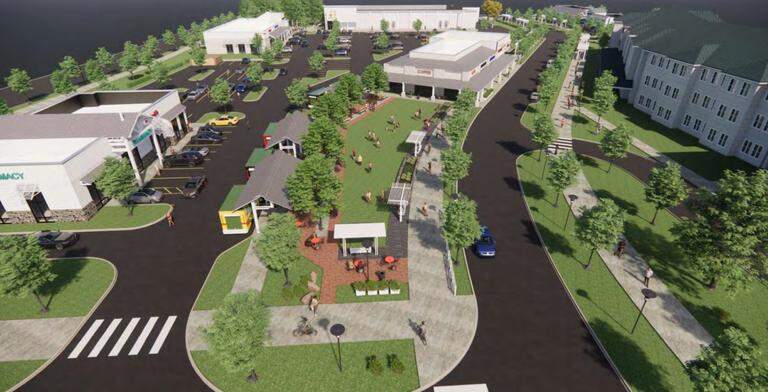 Alexander Farms village green render